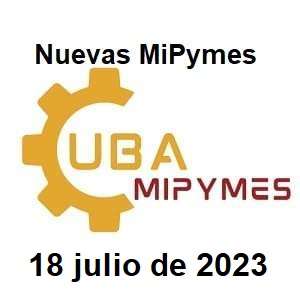 nuevas mipymes aprobadas julio 2023