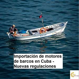 importar motor de barco en Cuba